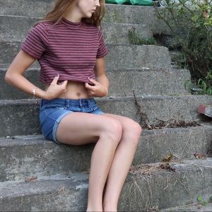 Striped Crop Top